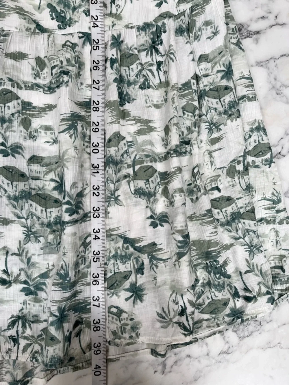 Abercrombie Women's Crinkle Textured Cutout Maxi Dress Green White Toile Large